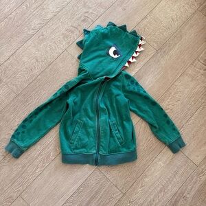 H&M Green Dinosaur Zip up Hoodie Jacket for Boys